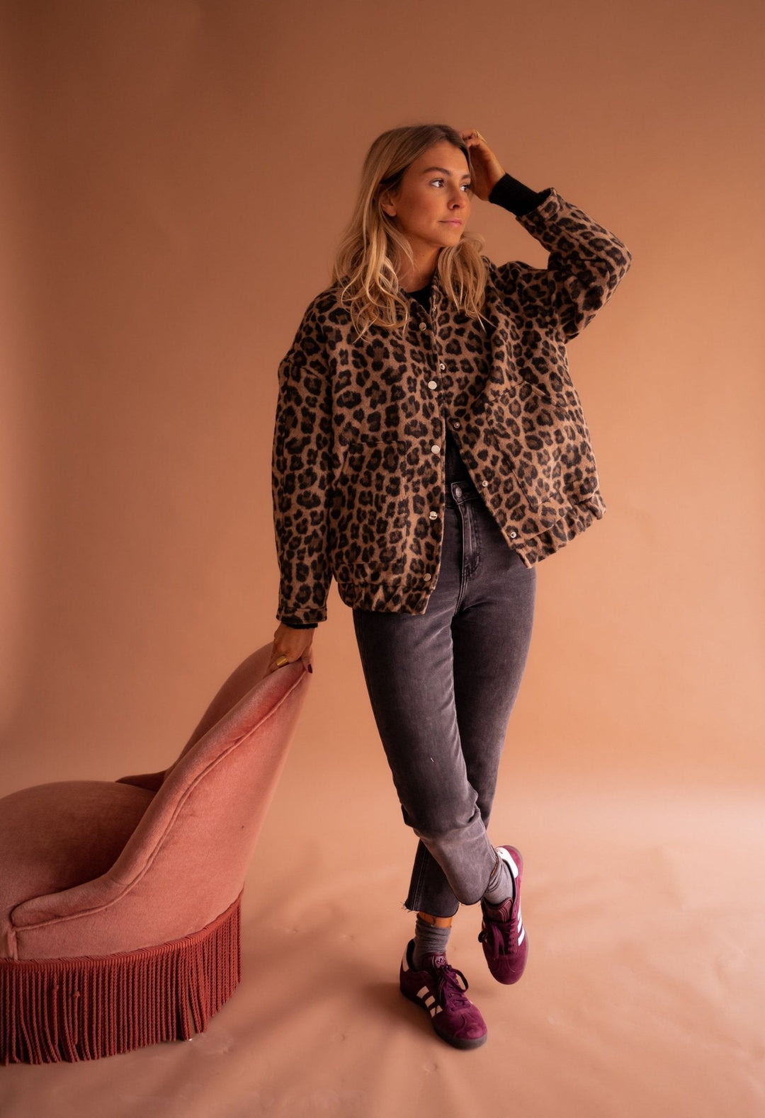 Olivia Sydney - Leopard Print Fashion Jacket