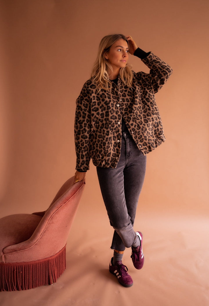 Olivia Sydney - Leopard Print Fashion Jacket