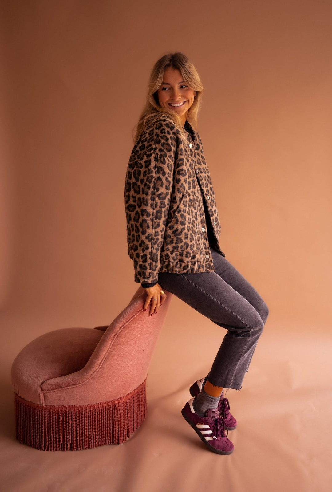 Olivia Sydney - Leopard Print Fashion Jacket