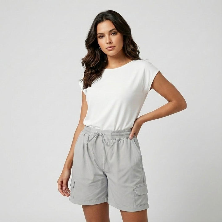 Olivia Sydney - Adjustable Drawstring Cargo Shorts
