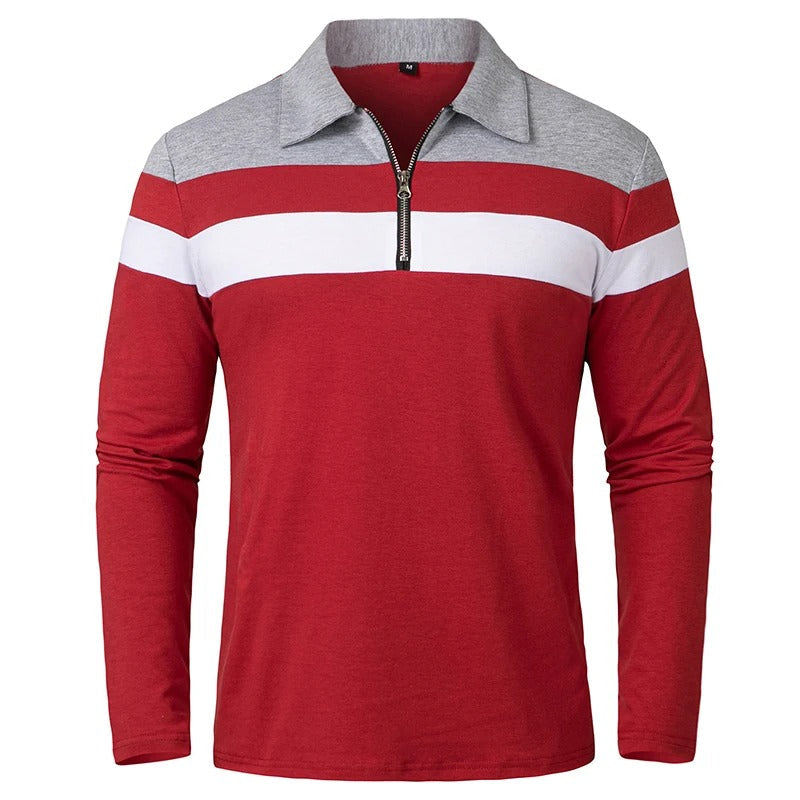 Olivia Sydney - Elegant Striped Zip-Up Sweater