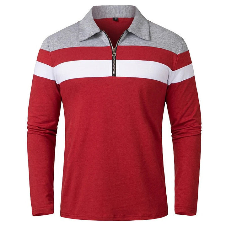 Olivia Sydney - Elegant Striped Zip-Up Sweater