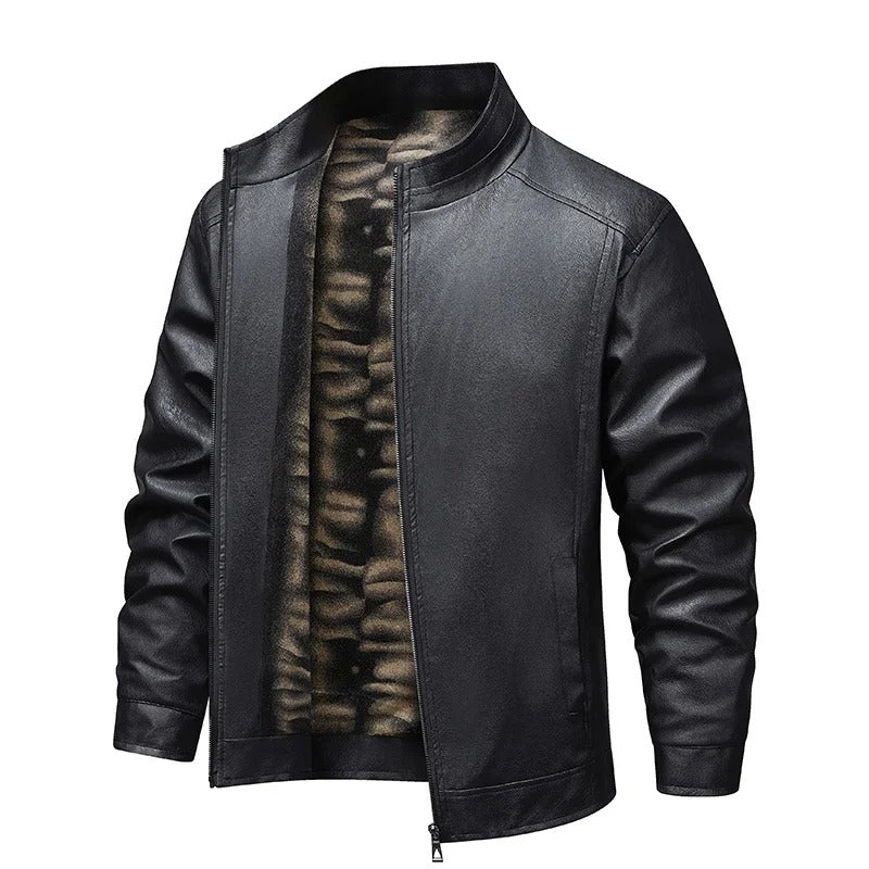Olivia Sydney - Vintage Wool-Lined Leather Jacket