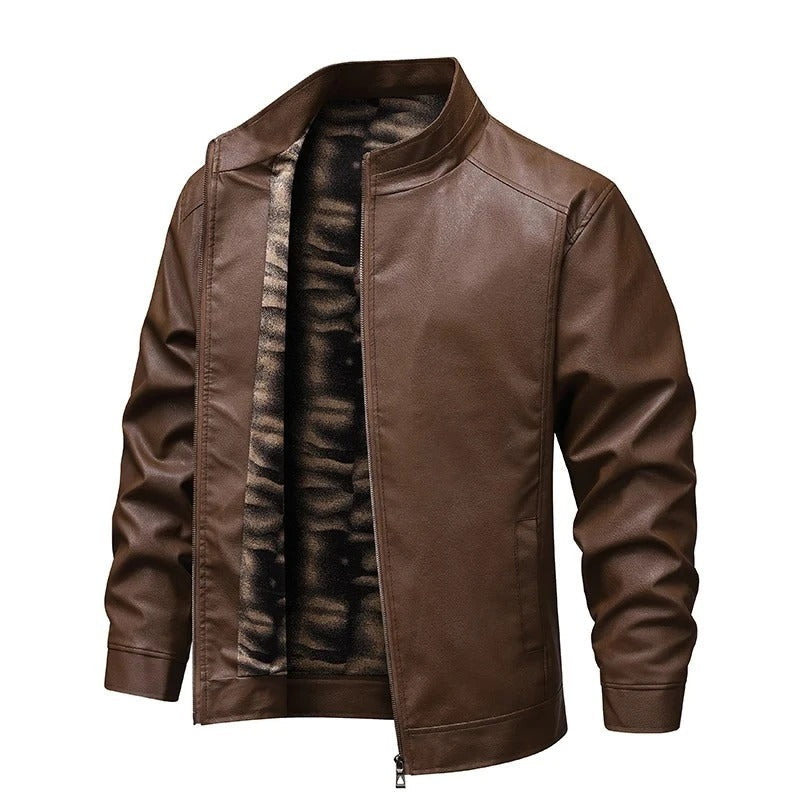 Olivia Sydney - Vintage Wool-Lined Leather Jacket
