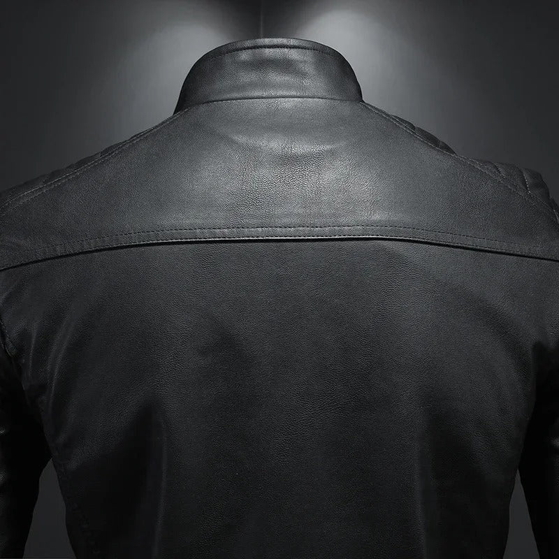 Olivia Sydney - High Collar Leather Jacket