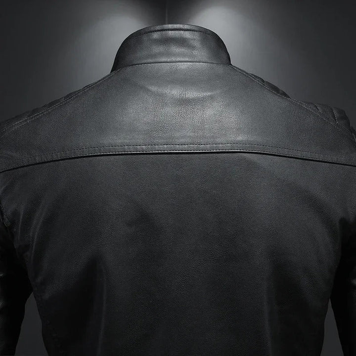 Olivia Sydney - High Collar Leather Jacket