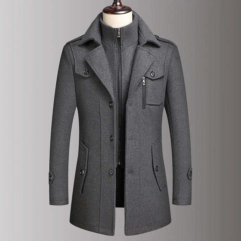 Olivia Sydney - Double Collar Wool Coat