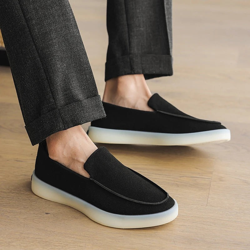 Olivia Sydney - Classic Suede Business Loafers