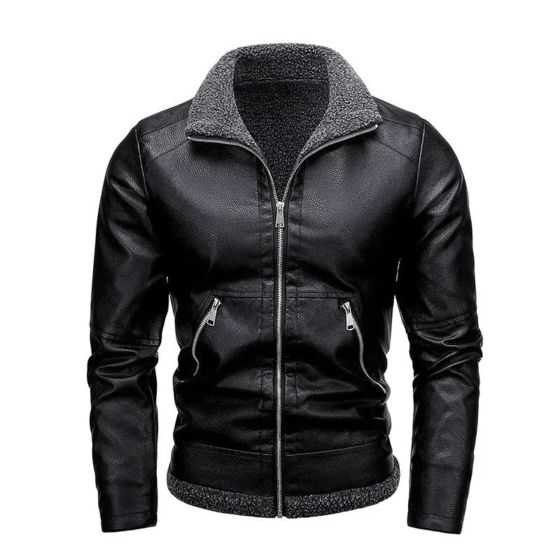 Olivia Sydney - Elegant Leather Wool Coat