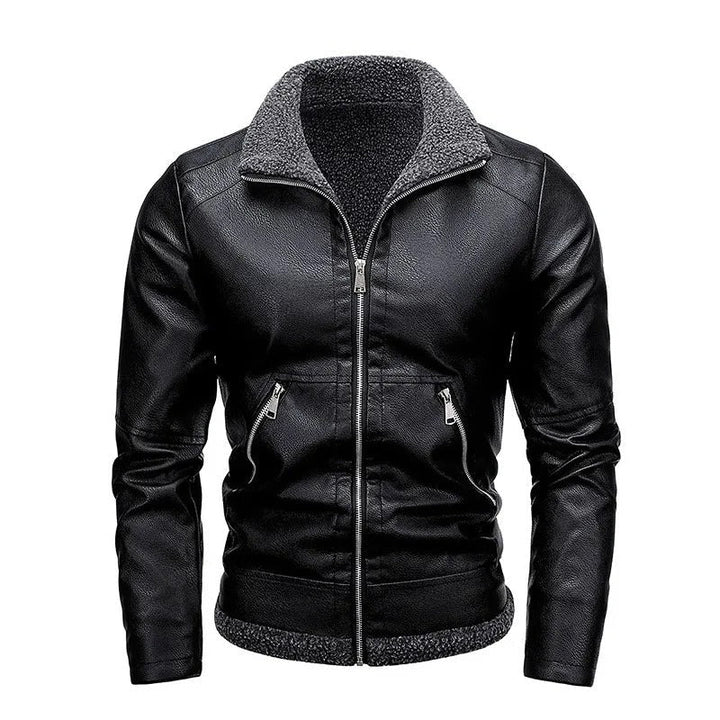 Olivia Sydney - Elegant Leather Wool Coat