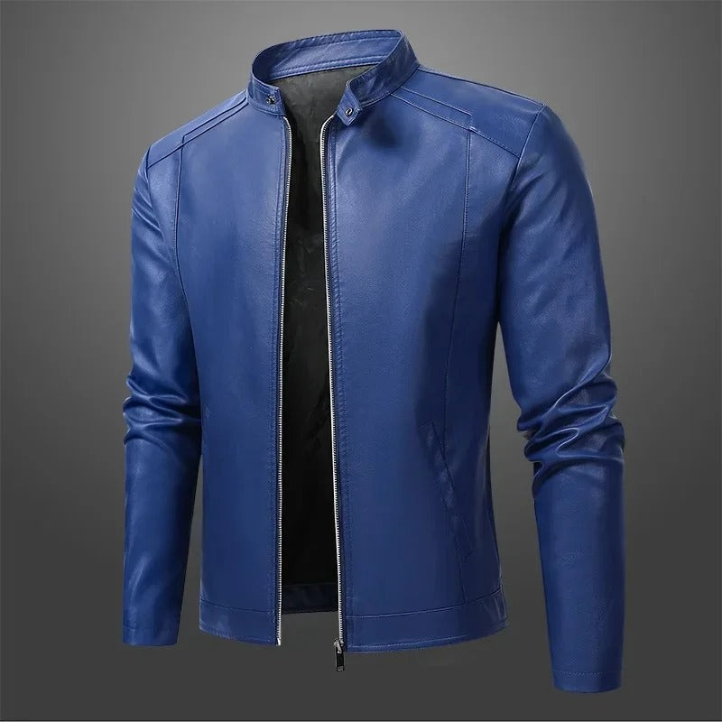 Olivia Sydney - Elegant Leather Motorcycle Jacket for Men