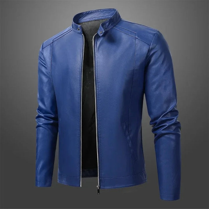 Olivia Sydney - Elegant Leather Motorcycle Jacket for Men