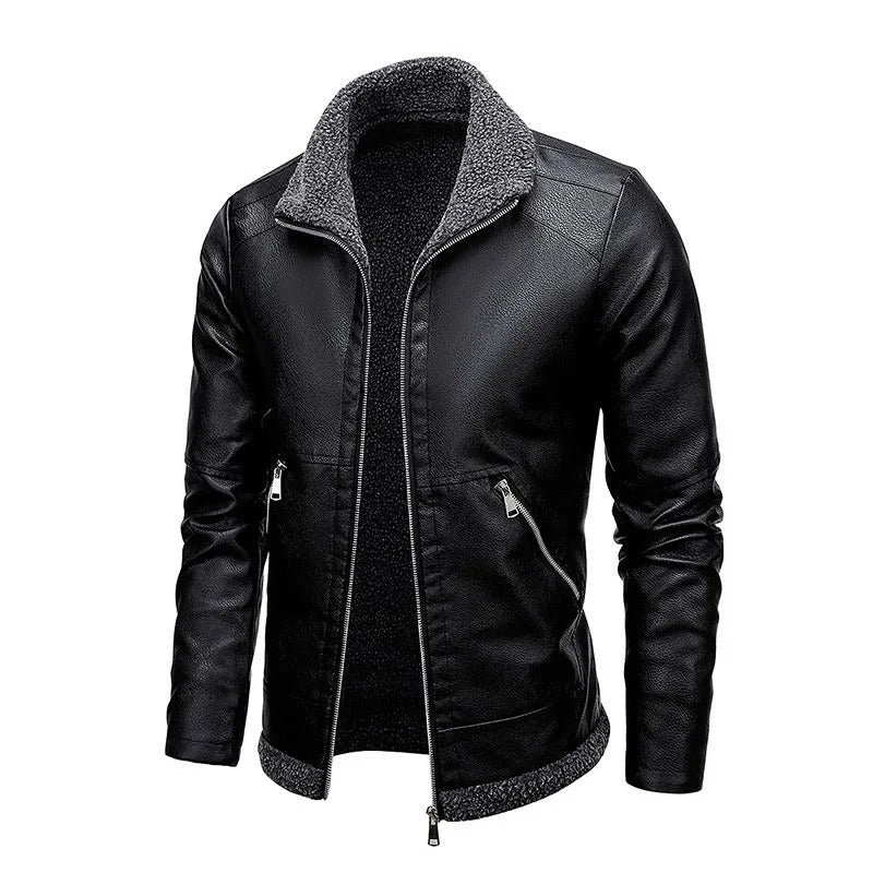 Olivia Sydney - Elegant Leather Wool Coat