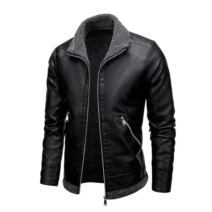 Olivia Sydney - Elegant Leather Wool Coat