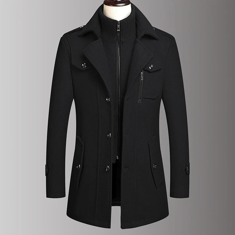 Olivia Sydney - Double Collar Wool Coat