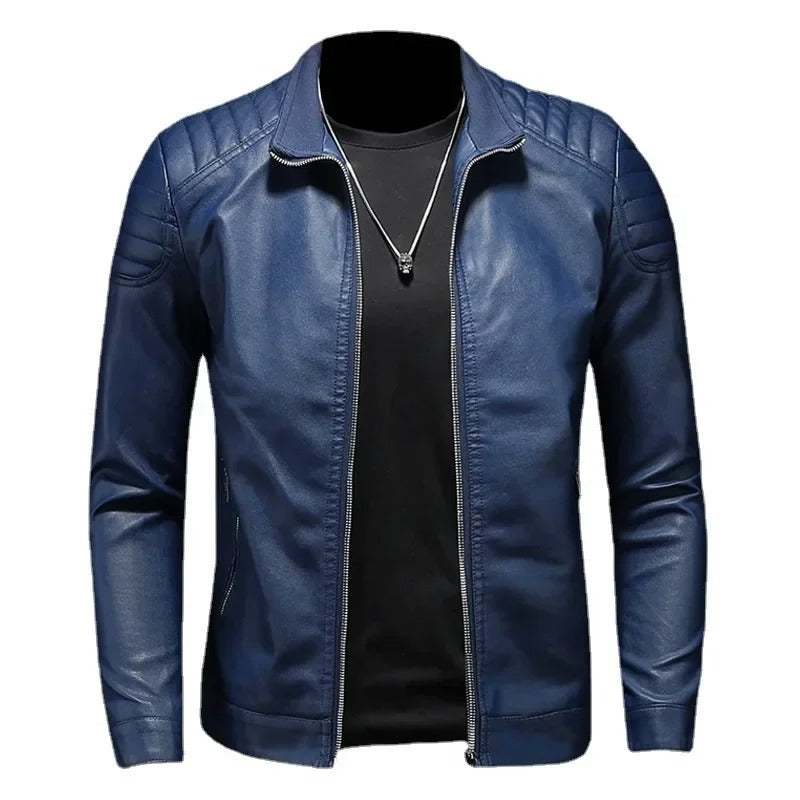 Olivia Sydney - High Collar Leather Jacket
