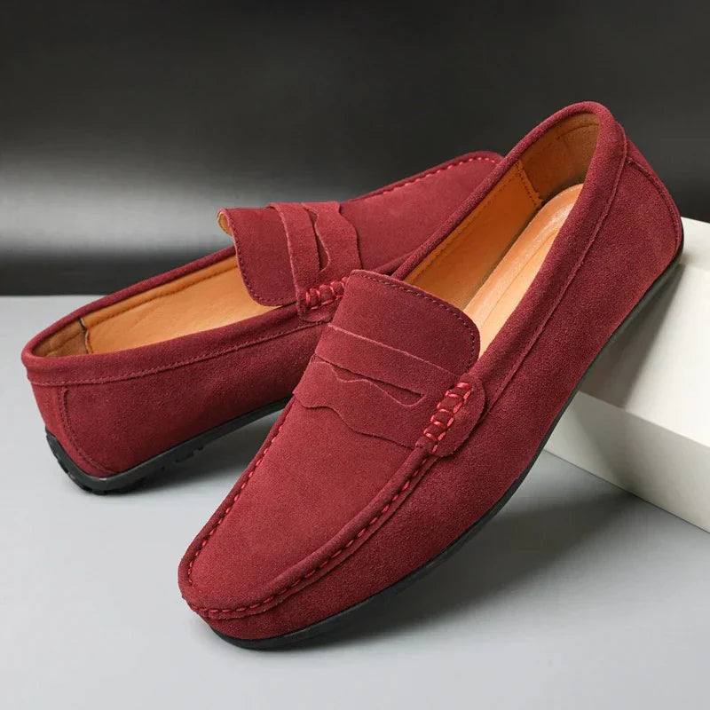 Olivia Sydney - Retro Suede Loafers for Men
