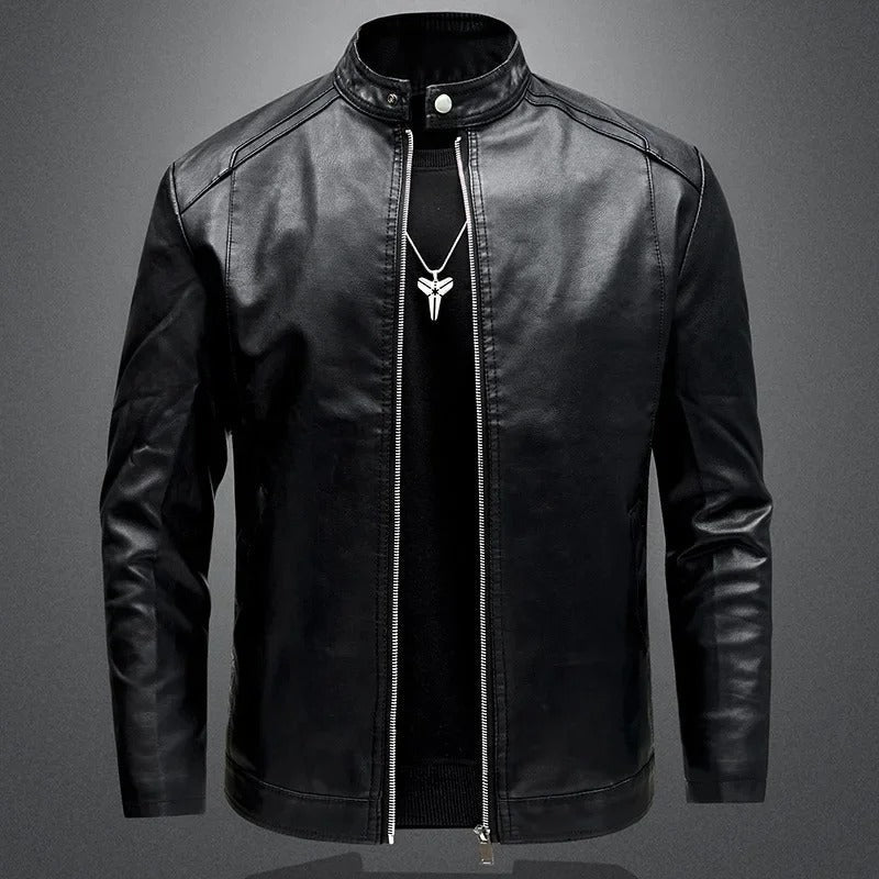 Olivia Sydney - Elegant Leather Motorcycle Jacket for Men