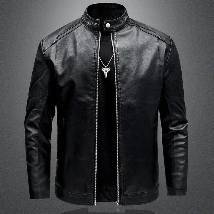 Olivia Sydney - Elegant Leather Motorcycle Jacket for Men