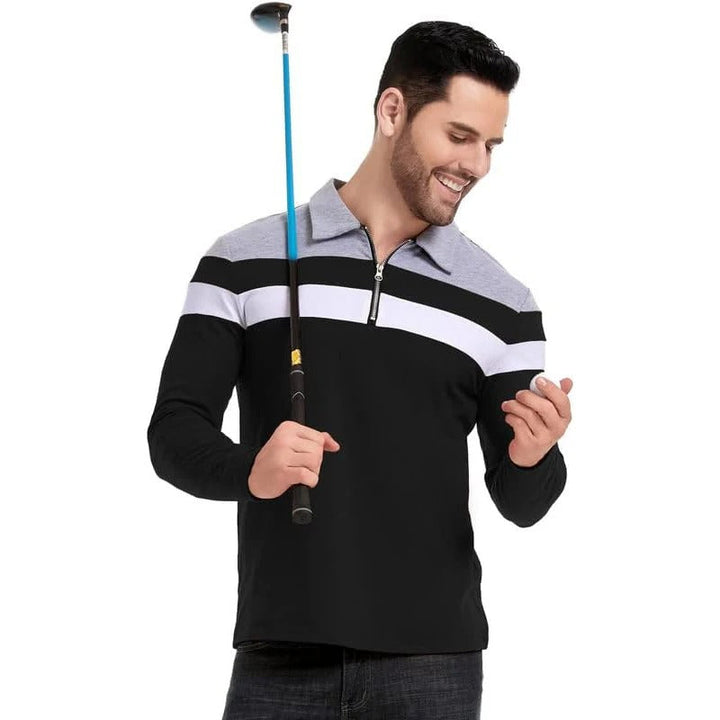 Olivia Sydney - Elegant Striped Zip-Up Sweater
