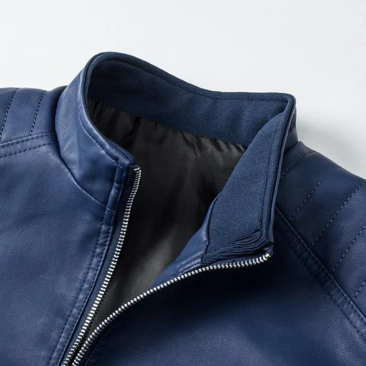 Olivia Sydney - High Collar Leather Jacket