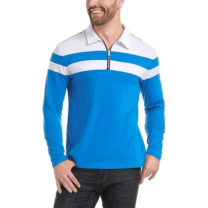 Olivia Sydney - Elegant Striped Zip-Up Sweater