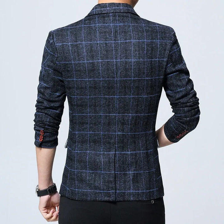 Olivia Sydney - Elegant Checkered Blazer