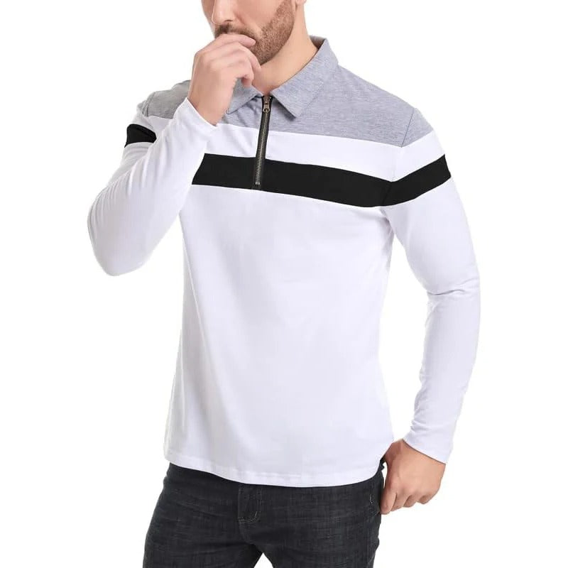 Olivia Sydney - Elegant Striped Zip-Up Sweater