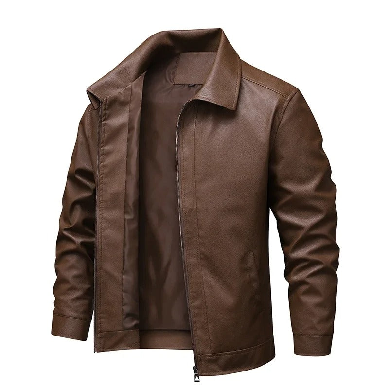Olivia Sydney - Elegant Windproof Leather Jacket