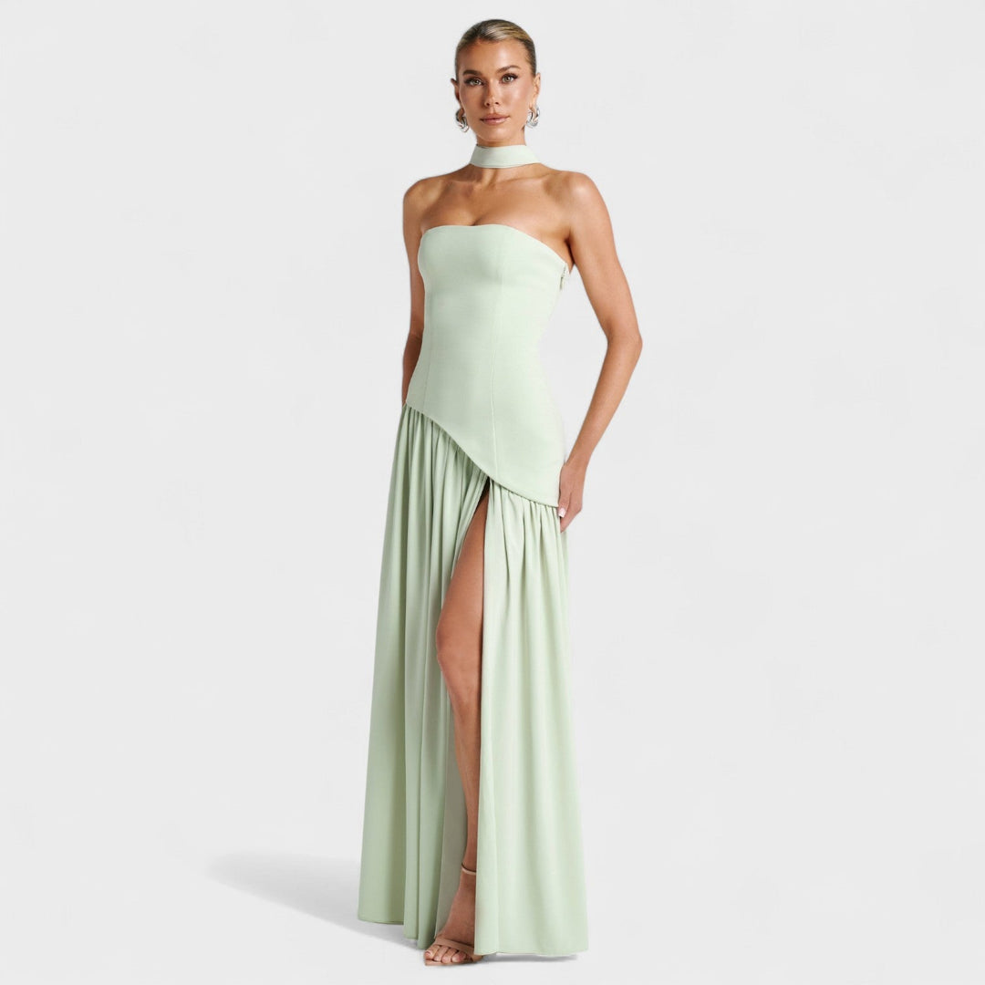 Olivia Sydney - Asymmetrical Cut Mint Dress