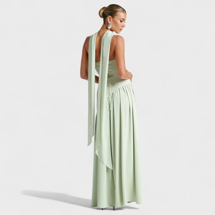 Olivia Sydney - Asymmetrical Cut Mint Dress