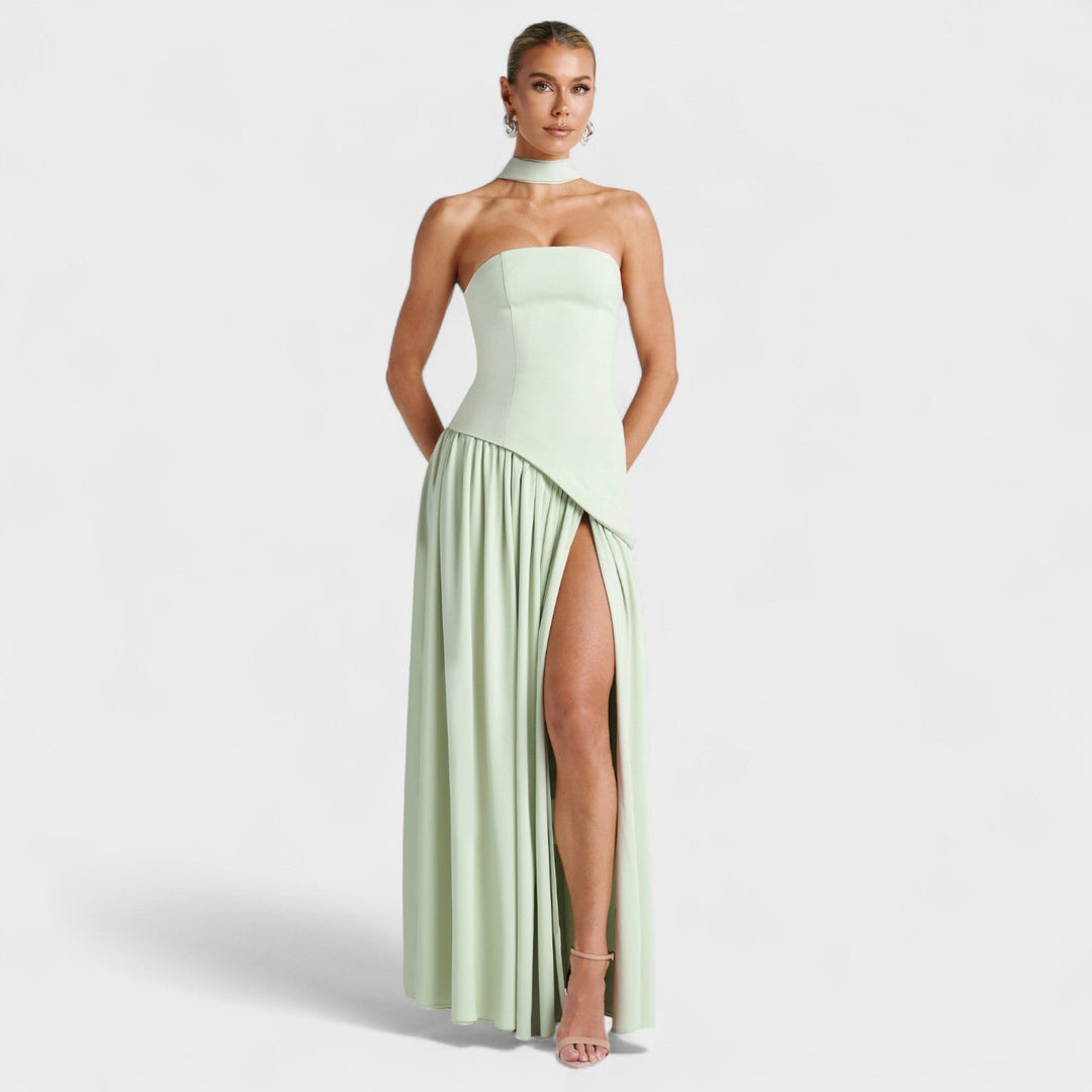 Olivia Sydney - Asymmetrical Cut Mint Dress