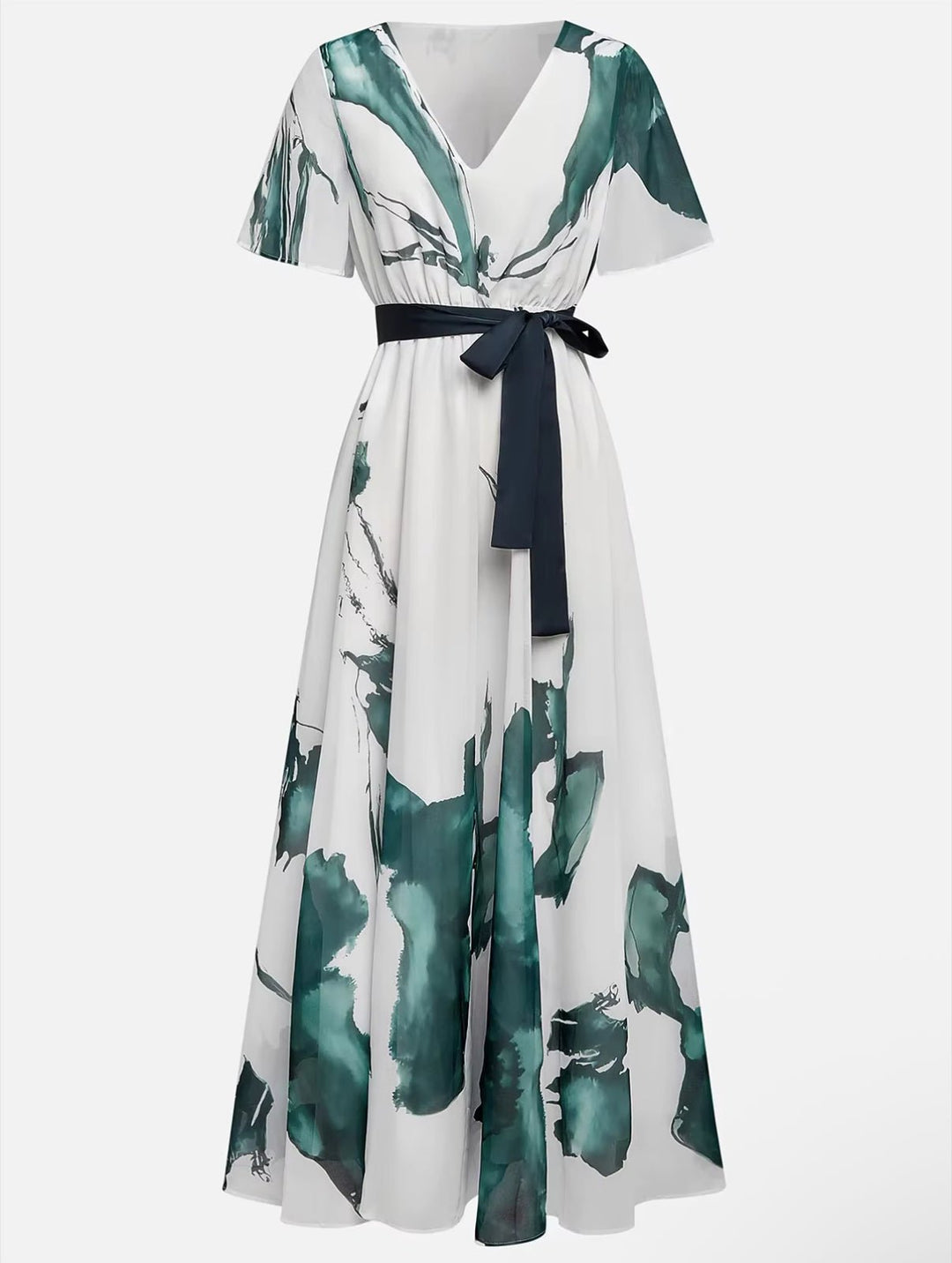 Olivia Sydney - Long Watercolor Print Dress