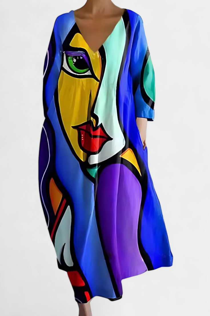 Olivia Sydney - Printed Flowing Dress