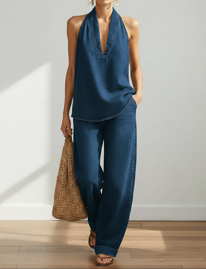 Olivia Sydney - Vintage Denim Two-Piece Set