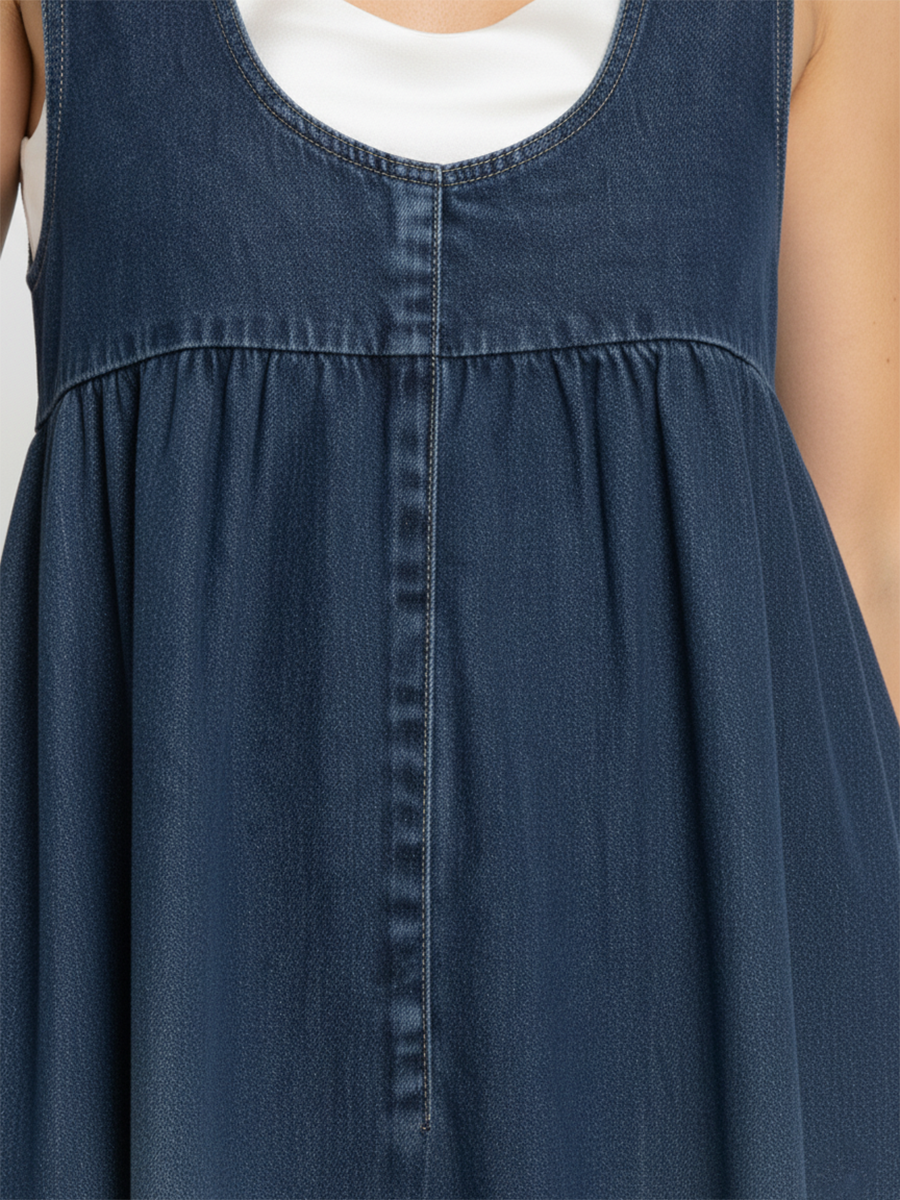 Olivia Sydney - Vintage Wash Denim Maxi Dress