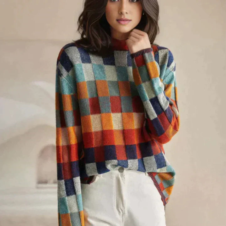 Olivia Sydney - Patchwork High Neck
