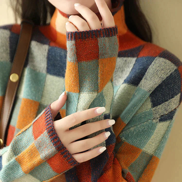 Olivia Sydney - Patchwork High Neck