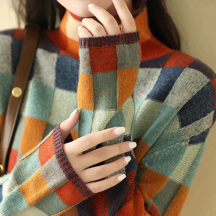 Olivia Sydney - Patchwork High Neck
