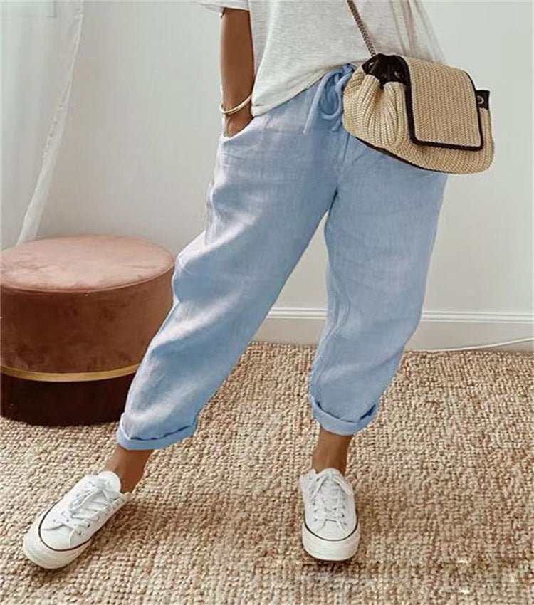 Olivia Sydney - Casual Style Pants with Modern Print