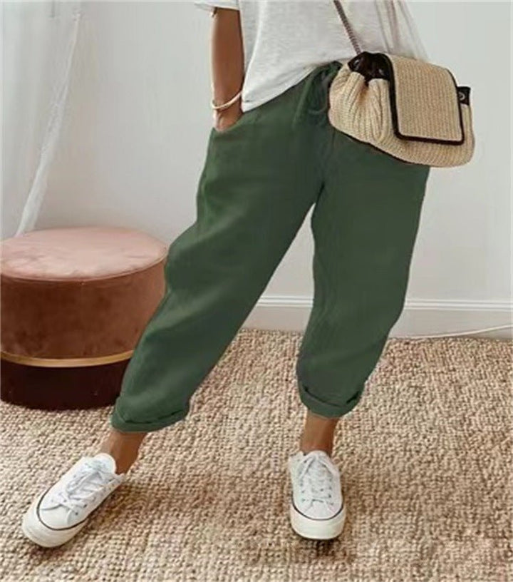 Olivia Sydney - Casual Style Pants with Modern Print