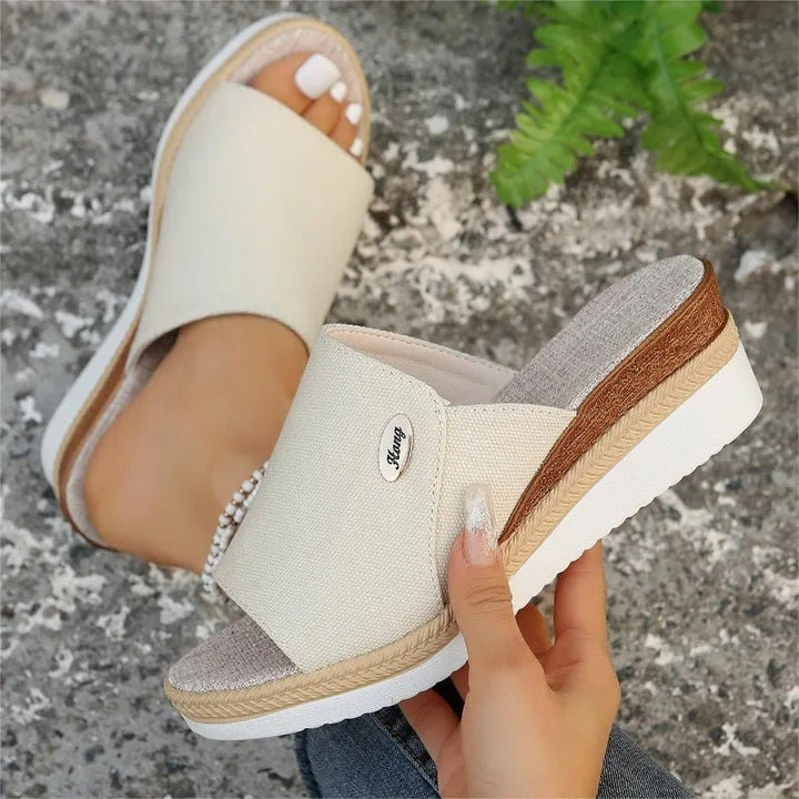 Olivia Sydney - Denim-Inspired Ergonomic Sandal