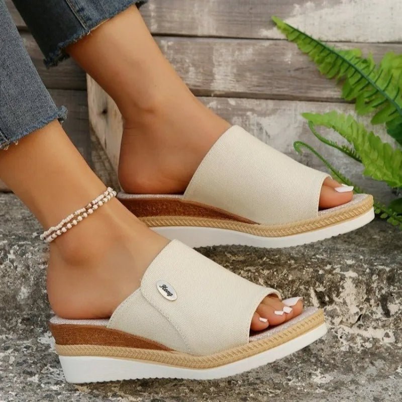 Olivia Sydney - Denim-Inspired Ergonomic Sandal