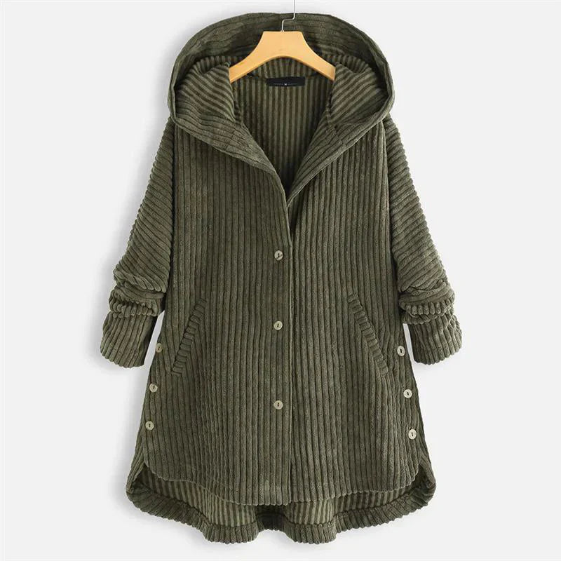 Olivia Sydney - Ribbed Hooded Coat