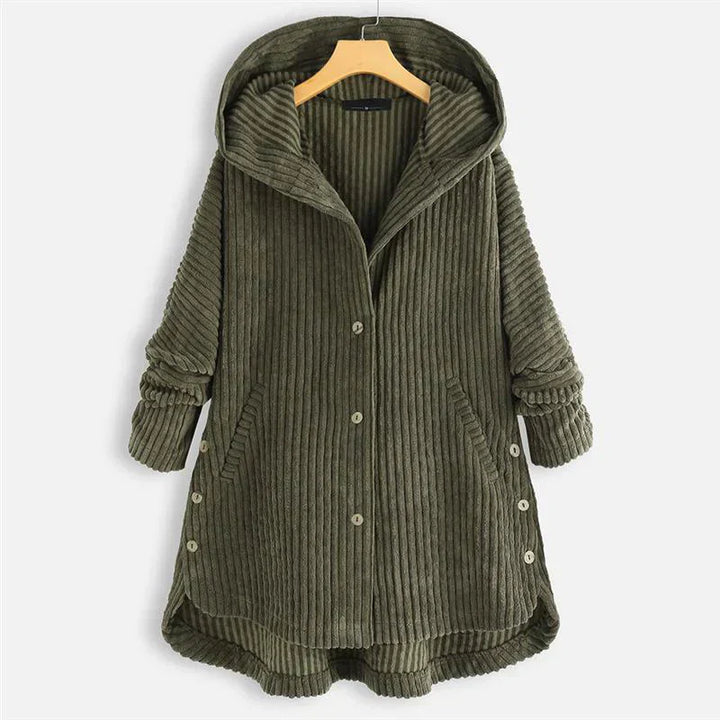 Olivia Sydney - Ribbed Hooded Coat