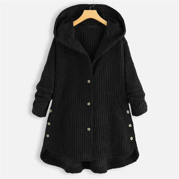 Olivia Sydney - Ribbed Hooded Coat