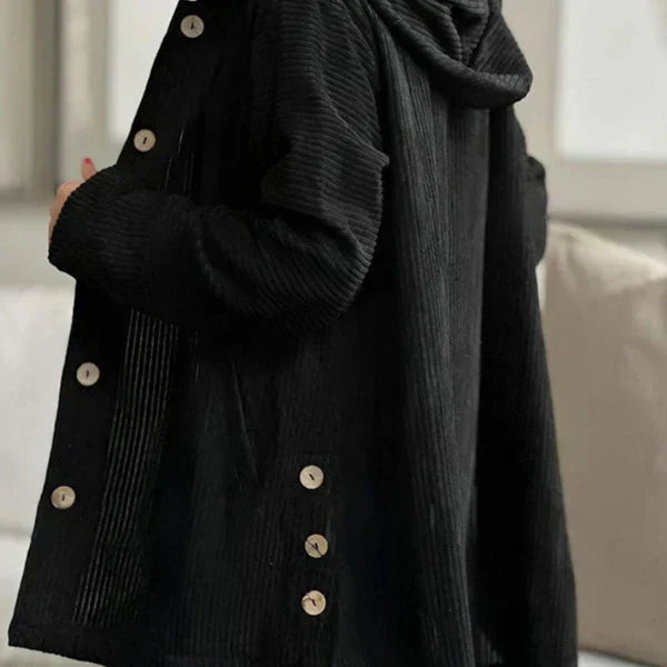 Olivia Sydney - Ribbed Hooded Coat