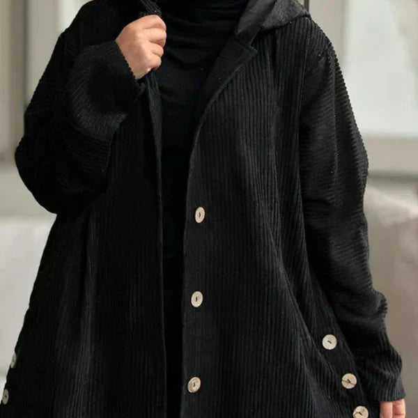 Olivia Sydney - Ribbed Hooded Coat