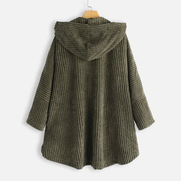 Olivia Sydney - Ribbed Hooded Coat