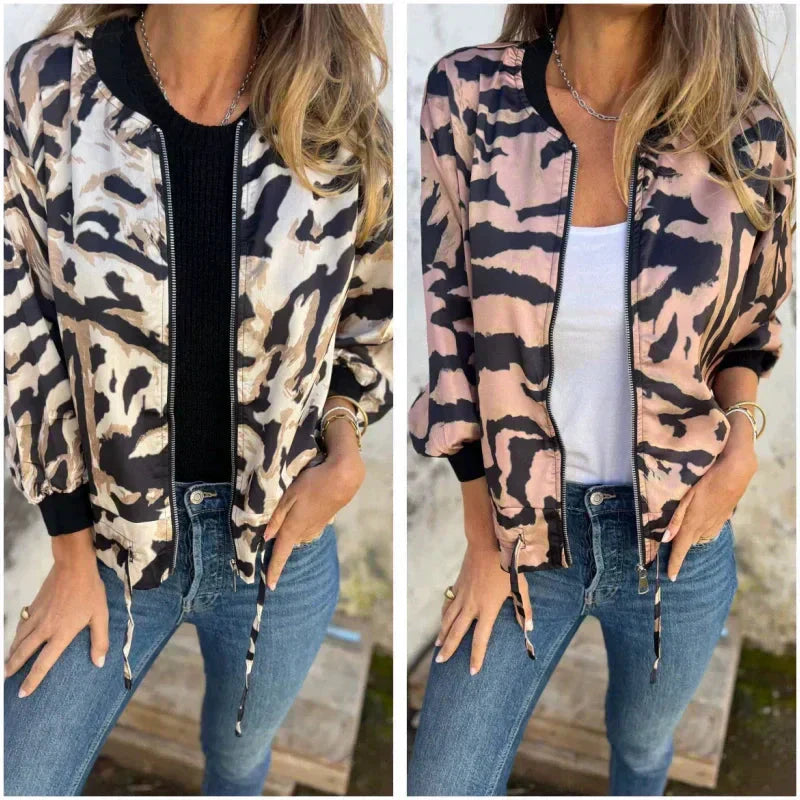 Olivia Sydney - Spring Jacket with Zebra Zipper